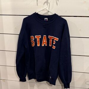 Russell Athletic Navy Blue Crewneck Sweater